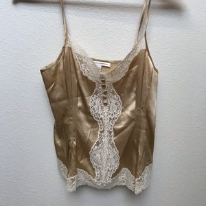 Banana Republic silk and lace camisole.